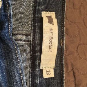 Levi’s Sz 16 stonewashed 515 boot cut jeans